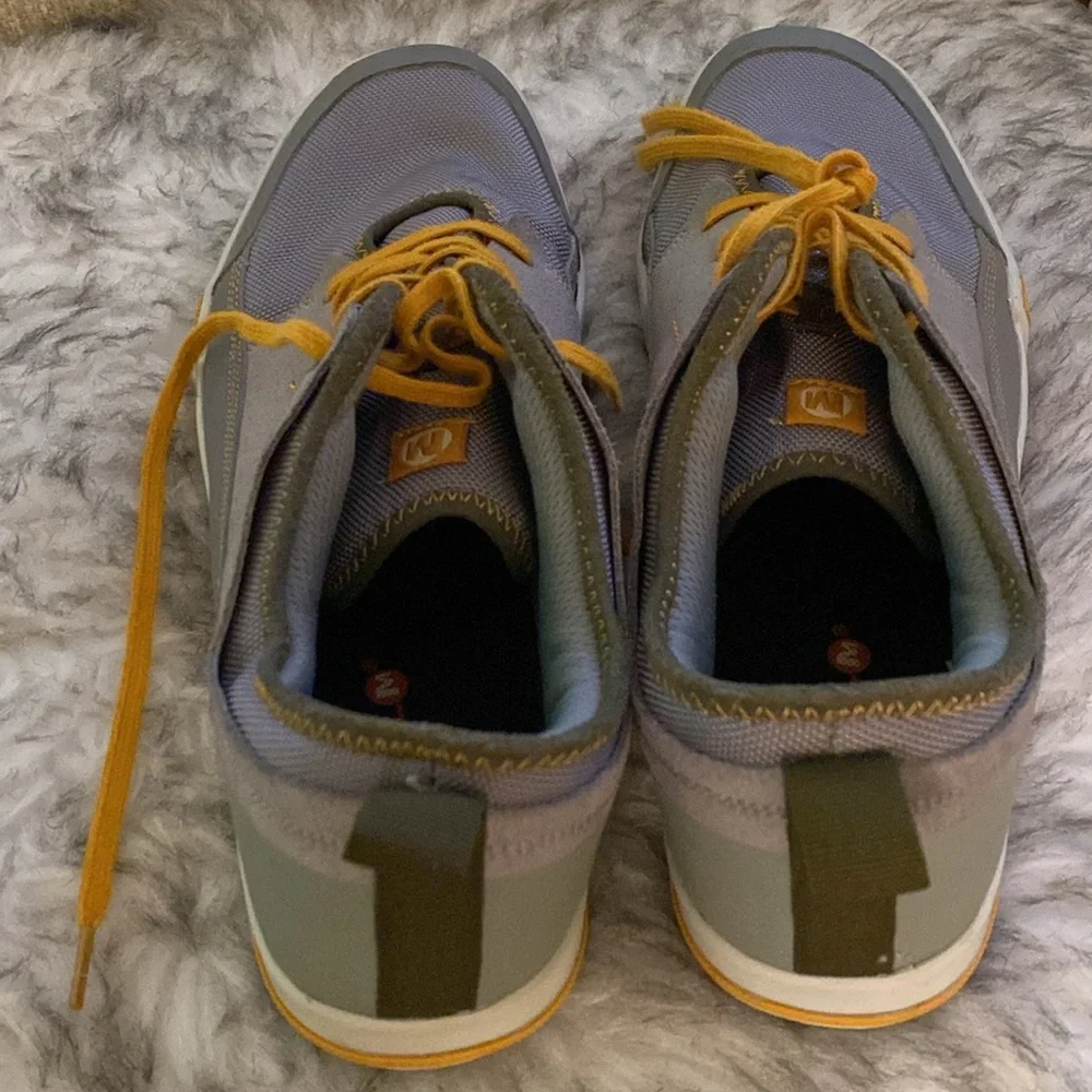 Merrell Gray with Mustard Accent Low-Top Sneakers